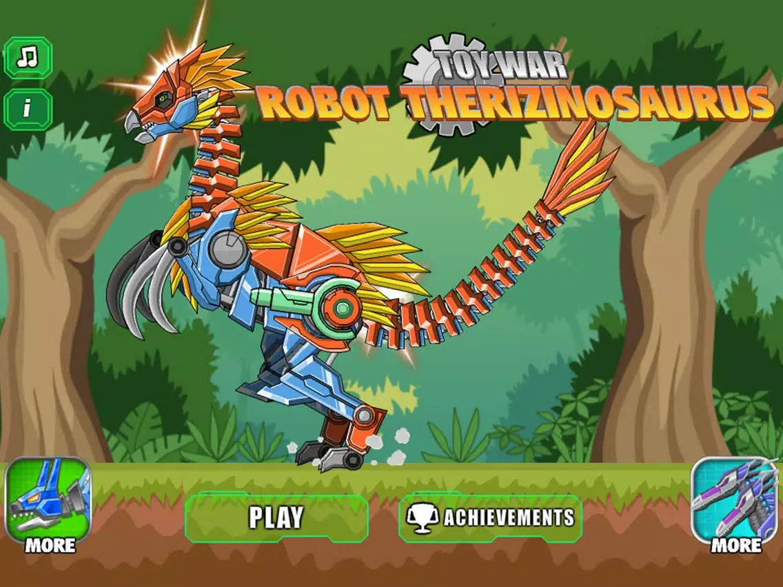 ภาพหน้าจอของ Toy War Robot Therizinosaurus iPad 