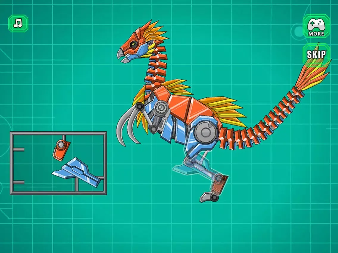 ภาพหน้าจอของ Toy War Robot Therizinosaurus iPad 