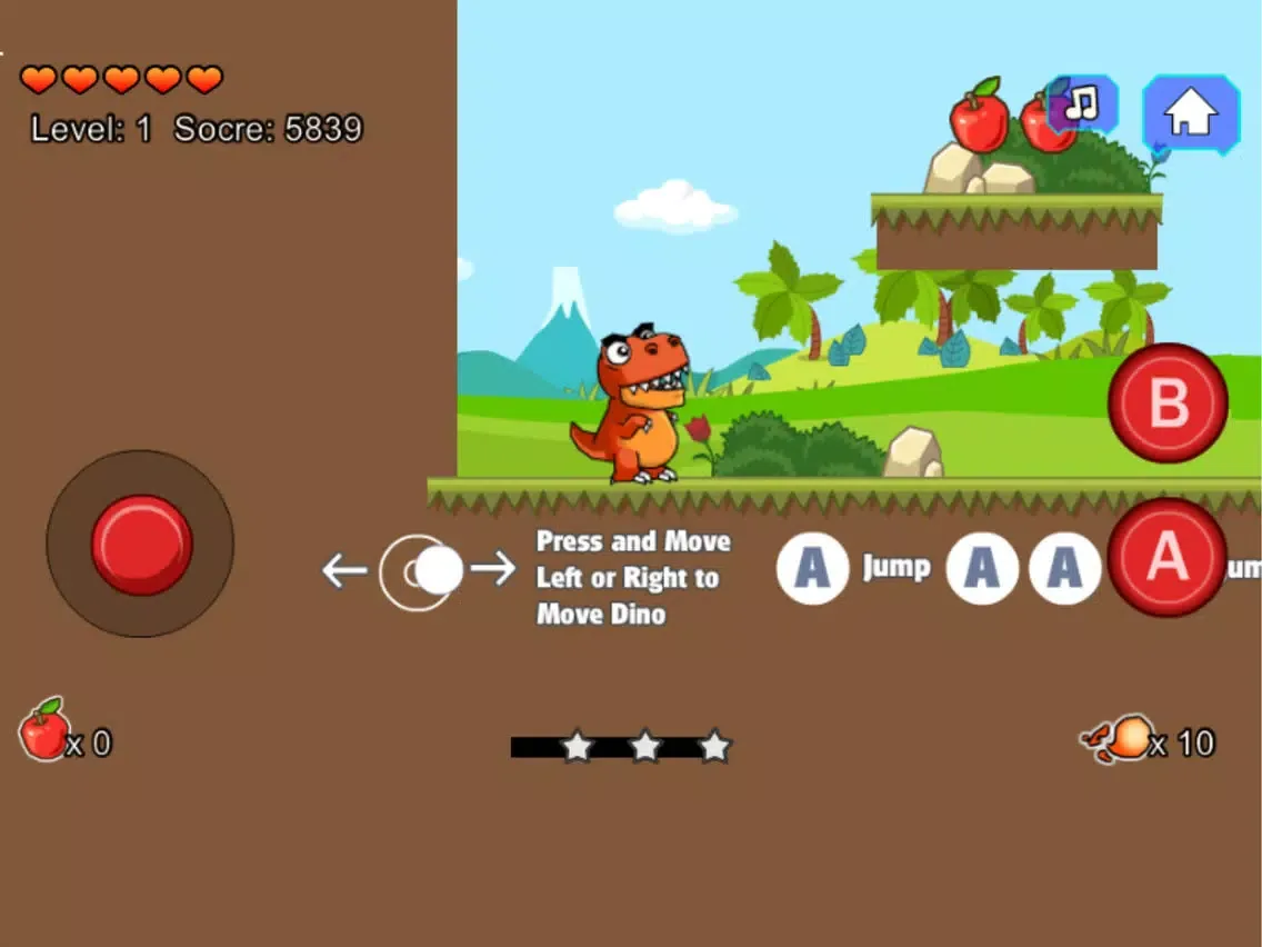 Tangkapan layar T-Rex World Adventure iPad 