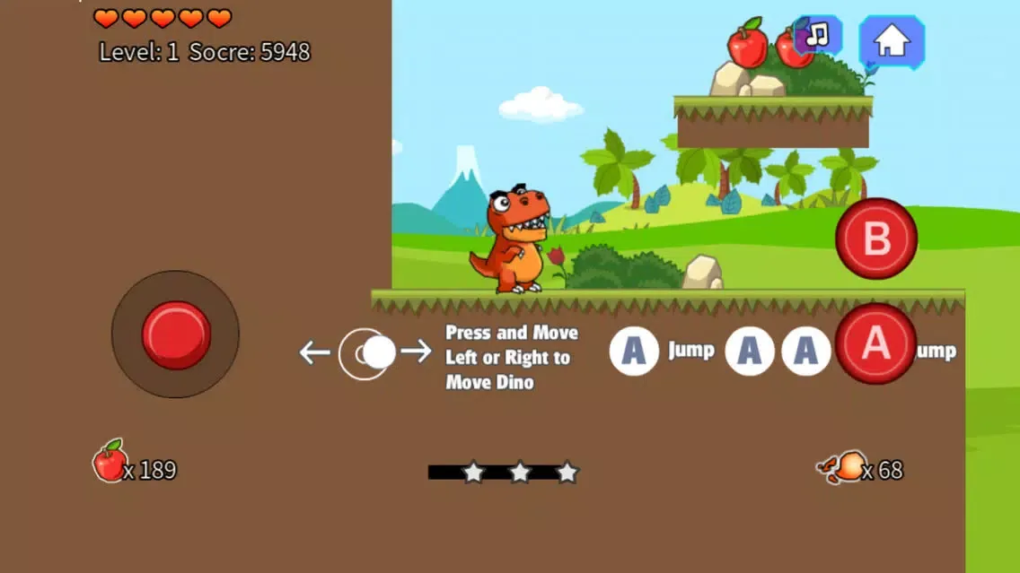 Tangkapan layar T-Rex World Adventure