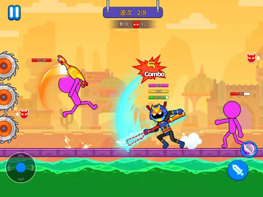 Capturas de pantalla de Stickman Scuffle iPad 