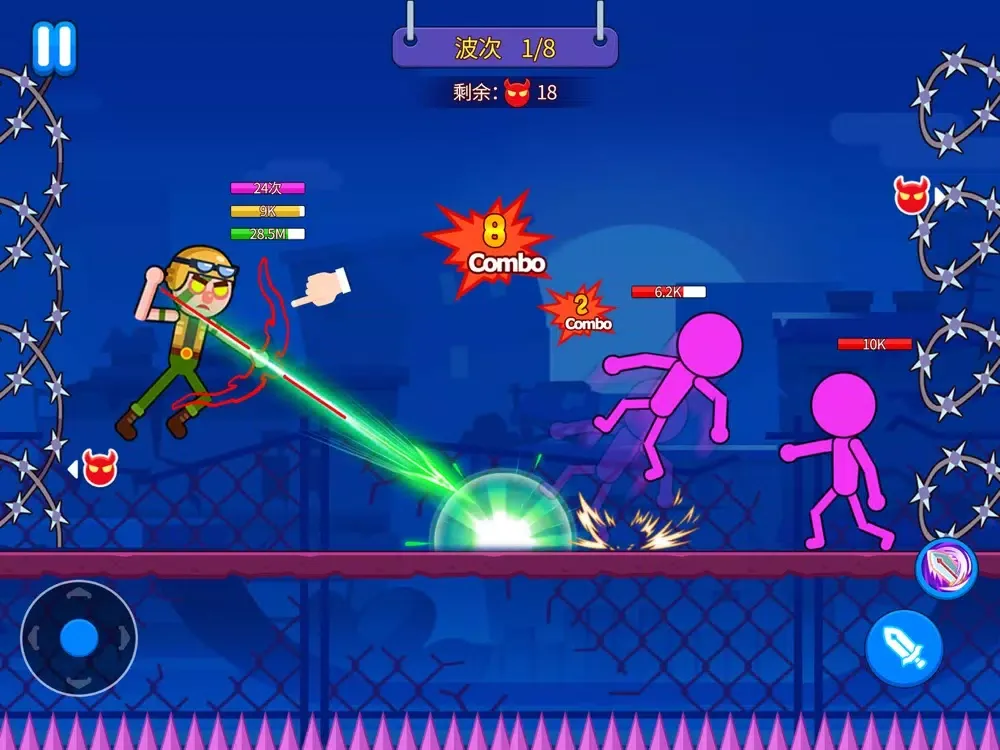 Capturas de pantalla de Stickman Scuffle iPad 