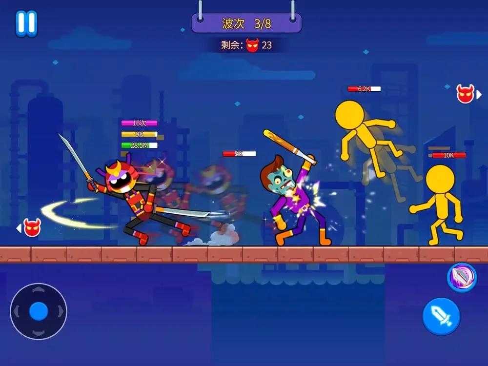 Capturas de pantalla de Stickman Scuffle iPad 