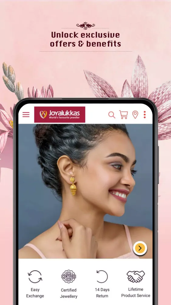 Capturas de tela do Joyalukkas Shopping