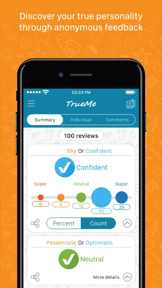 TrueMe - Discover yourself Ekran Görüntüleri