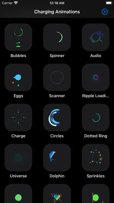 Tangkapan skrin Charging Animations