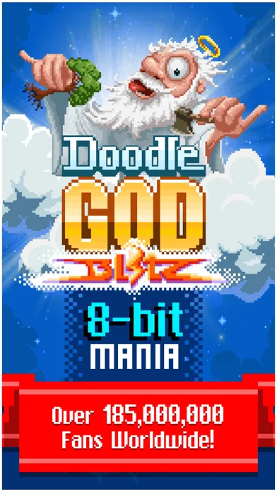 Tangkapan skrin Doodle God: 8-bit Mania Blitz