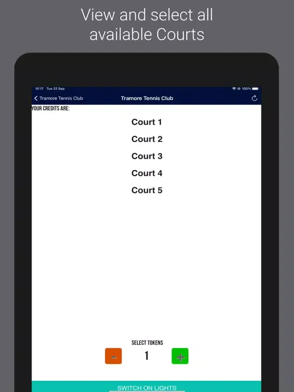 Capturas de pantalla de Tramore Tennis Club iPad 