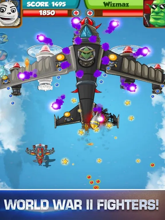 Captures d'écran de Arcade Shooter: Sky Fighting W iPad 