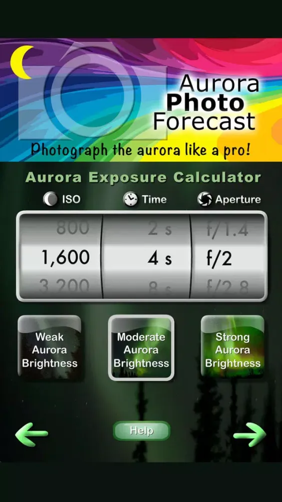 Скриншоты Aurora Photo Forecast