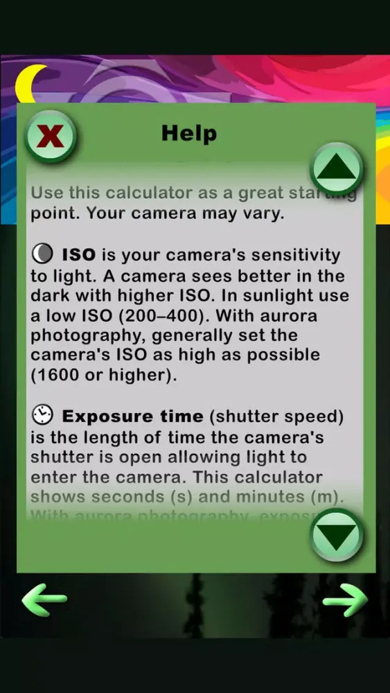 Скриншоты Aurora Photo Forecast