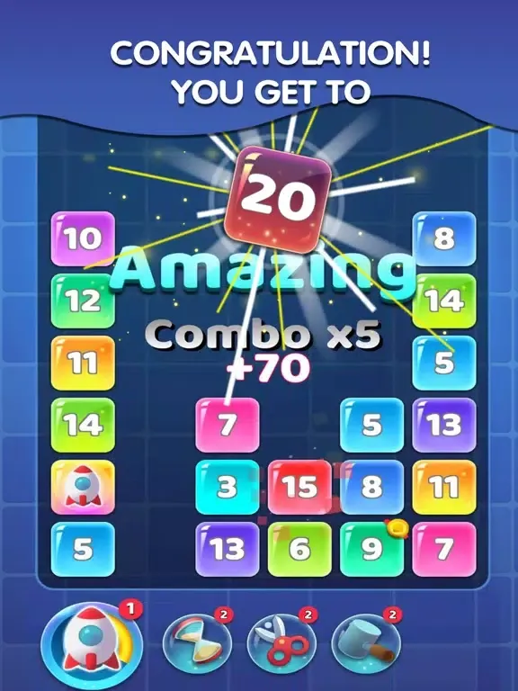 Merge Block Puzzle : Make 20 iPad  Screenshots