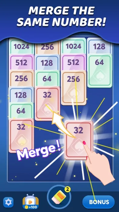 Tangkapan layar Merge Card: Make 2048