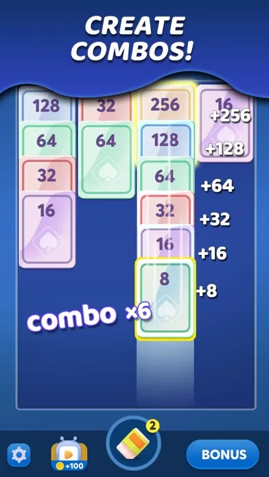 Tangkapan layar Merge Card: Make 2048