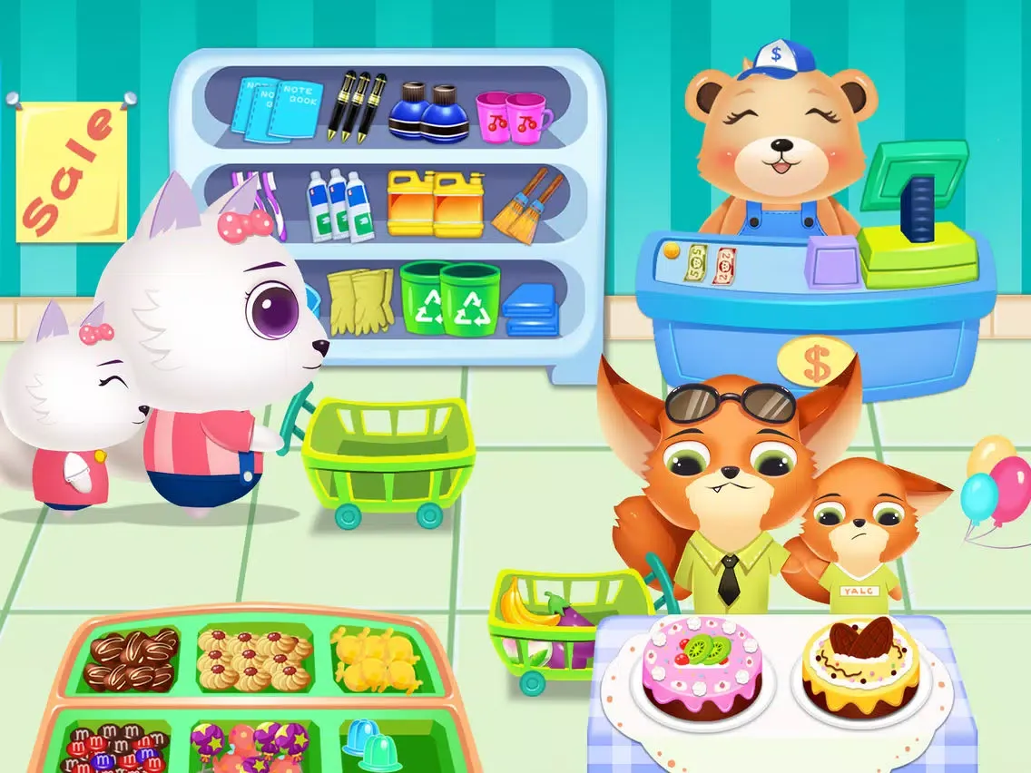 Bear's Happy Supermarket iPad  스크린샷