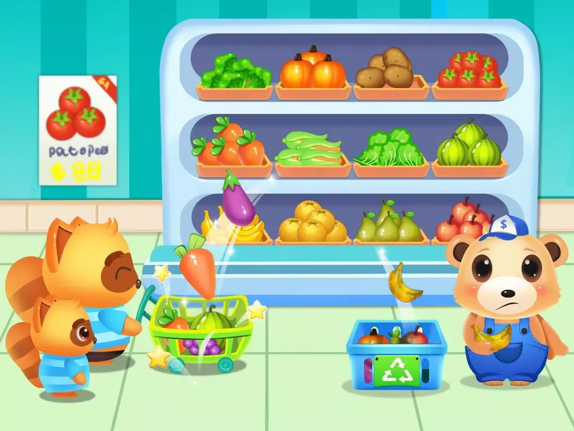 Bear's Happy Supermarket iPad  스크린샷