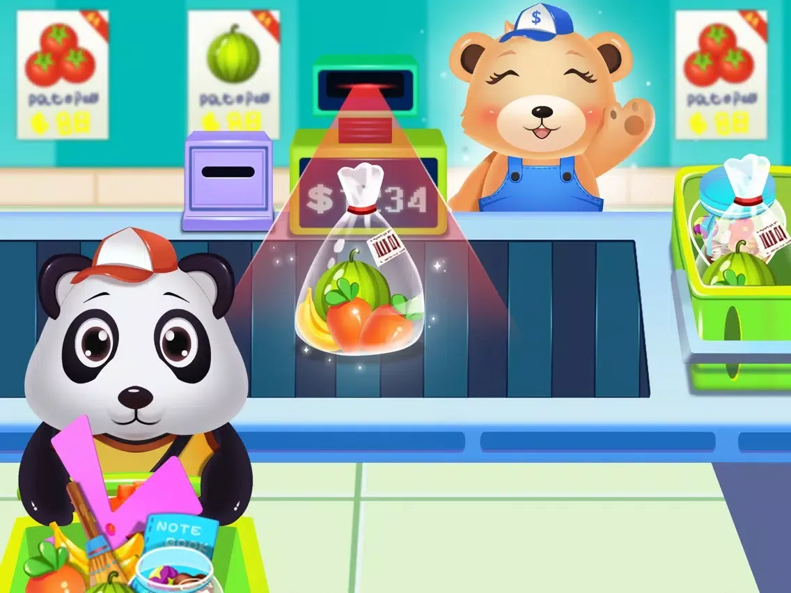 Bear's Happy Supermarket iPad  스크린샷