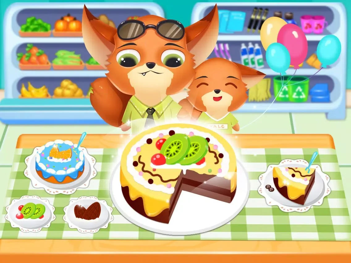Bear's Happy Supermarket iPad  스크린샷