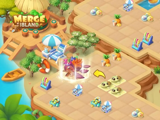 Zrzuty ekranu Merge Island : Match 3 Puzzle iPad 