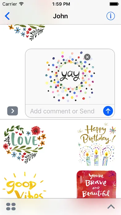 Скриншоты Kathy Davis Sticker Pack