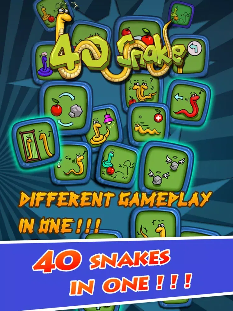 Snake All-in-One - 40 classic snake gamebox iPad  Screenshots