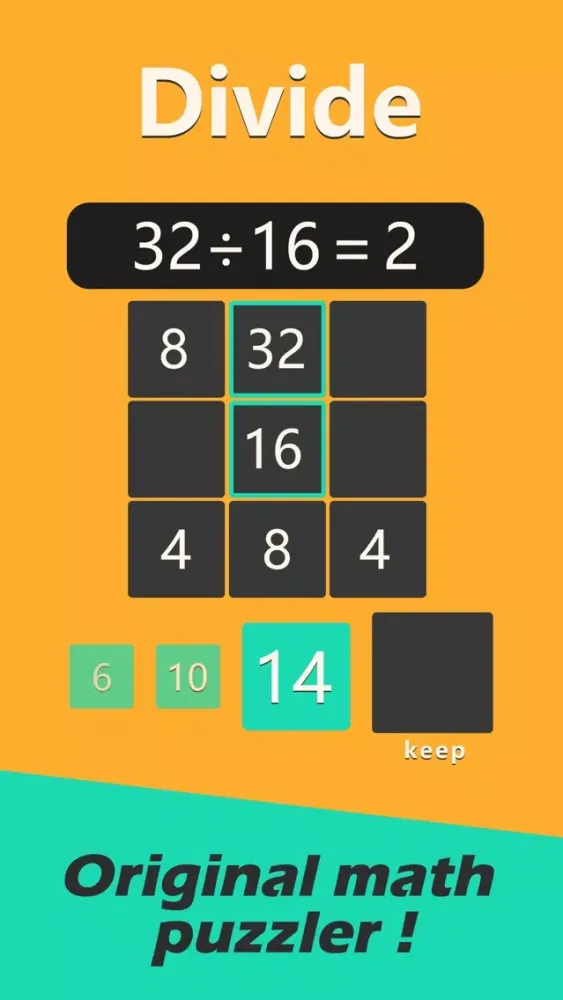 Ảnh chụp màn hình của Divide Numbers