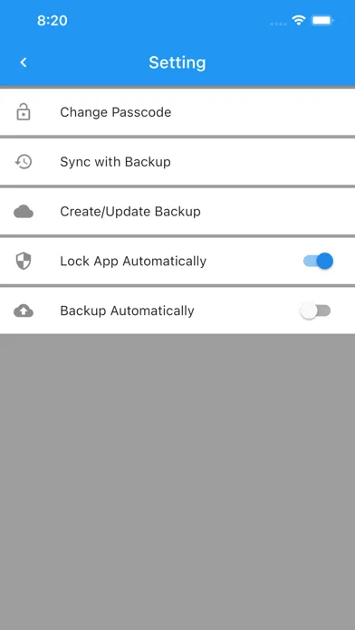 Simple Password Reminder Screenshots