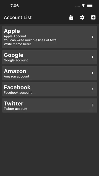 Simple Password Reminder Screenshots