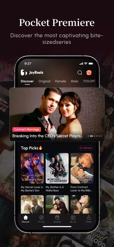 JoyReels سکرین شاٹس