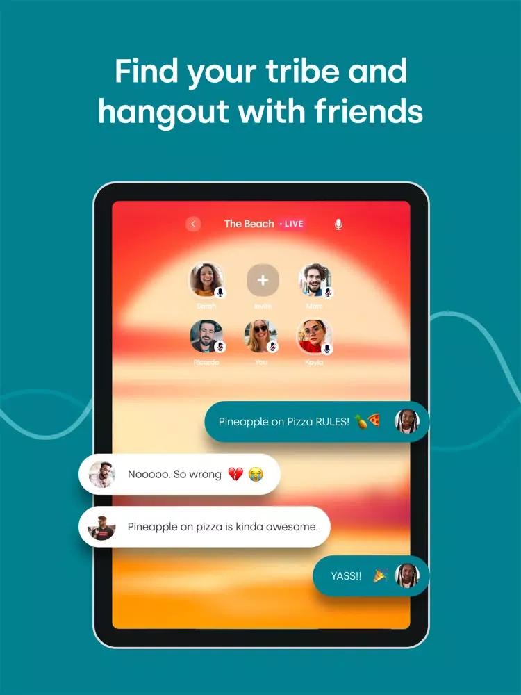 Joyride Hangout, Make friends iPad  Screenshots