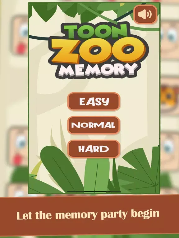 Tangkapan skrin Toon Zoo Memory iPad 