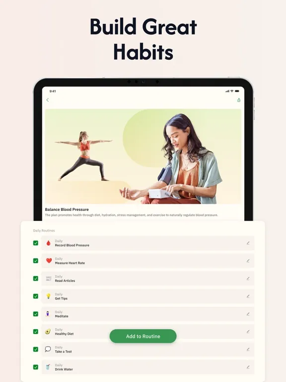 Capturas de tela do Daily Health - Healthy Routine iPad 