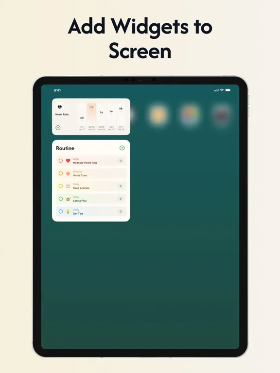 Capturas de tela do Daily Health - Healthy Routine iPad 