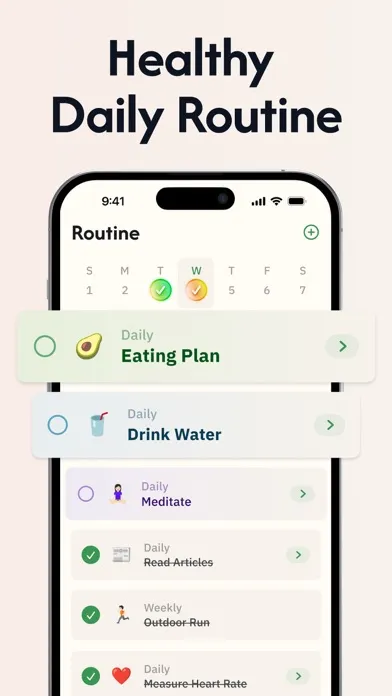 Capturas de tela do Daily Health - Healthy Routine