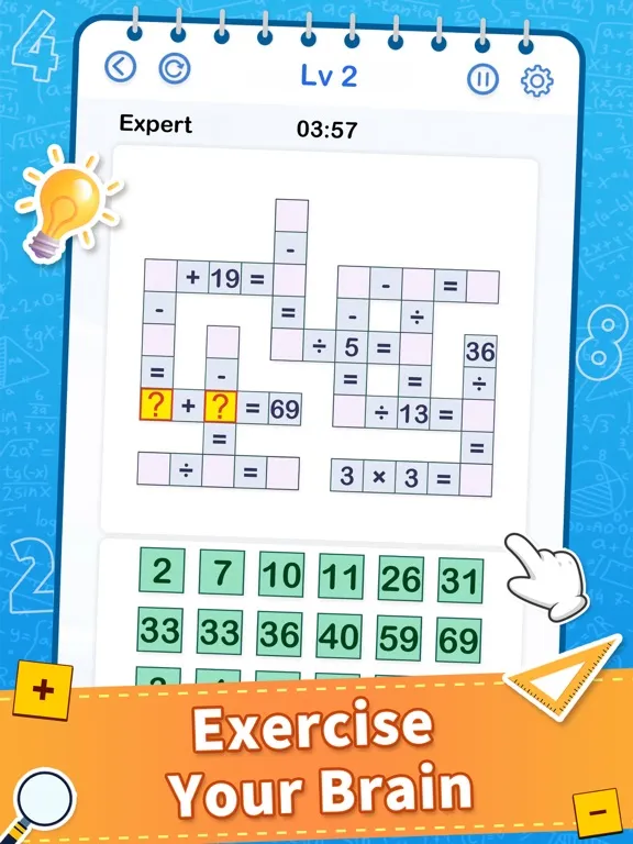 Cross Math - Math Game iPad  Screenshots