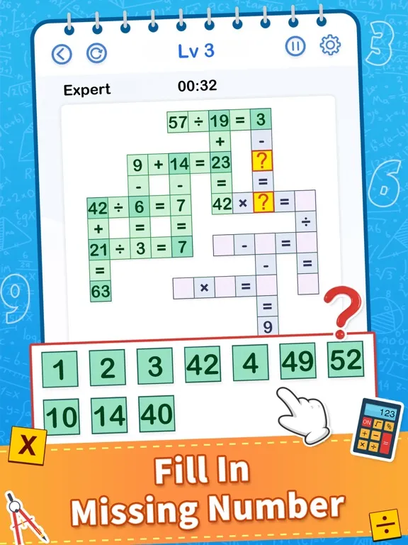 Cross Math - Math Game iPad  Screenshots