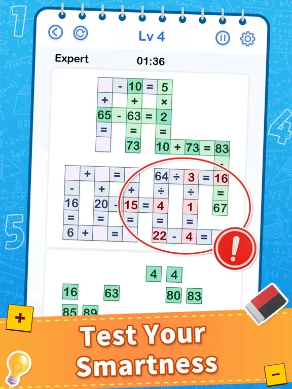 Cross Math - Math Game iPad  Screenshots