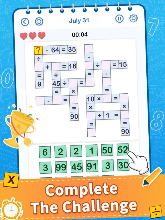 Cross Math - Math Game iPad  Screenshots