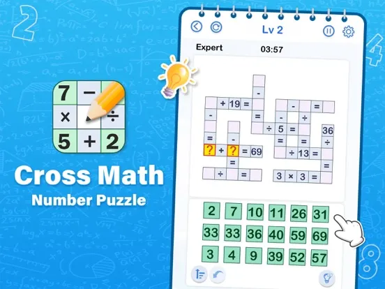 Cross Math - Math Game iPad  Screenshots
