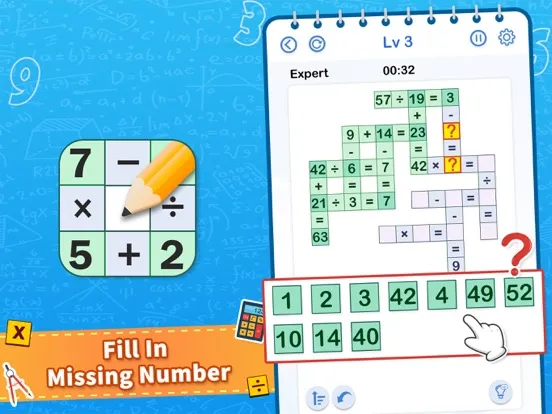 Cross Math - Math Game iPad  Screenshots