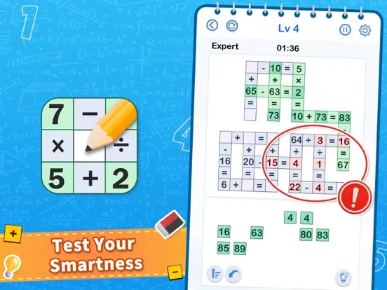 Cross Math - Math Game iPad  Screenshots