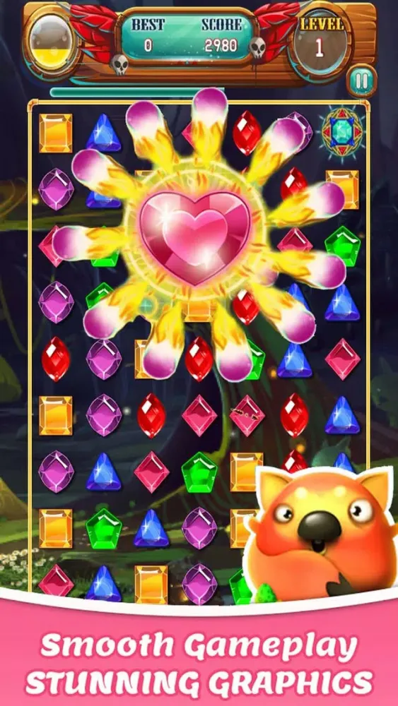 Ảnh chụp màn hình của Jewels Temple Match 3