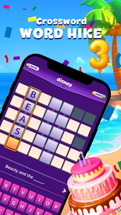 ภาพหน้าจอของ Crossword - Word Hike