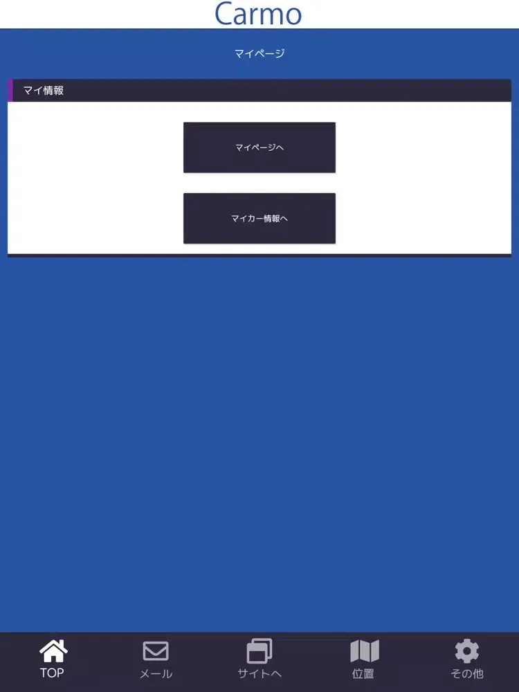 Screenshot di Carmo iPad 