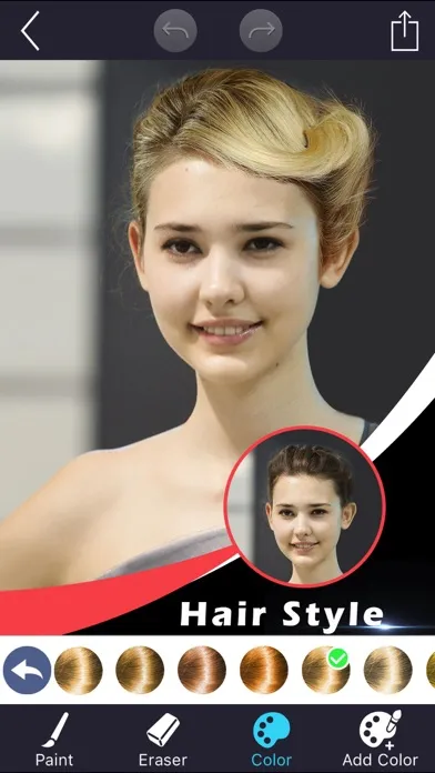 Скриншоты Hair Styles - Haircuts Color Makeover Salon Booth