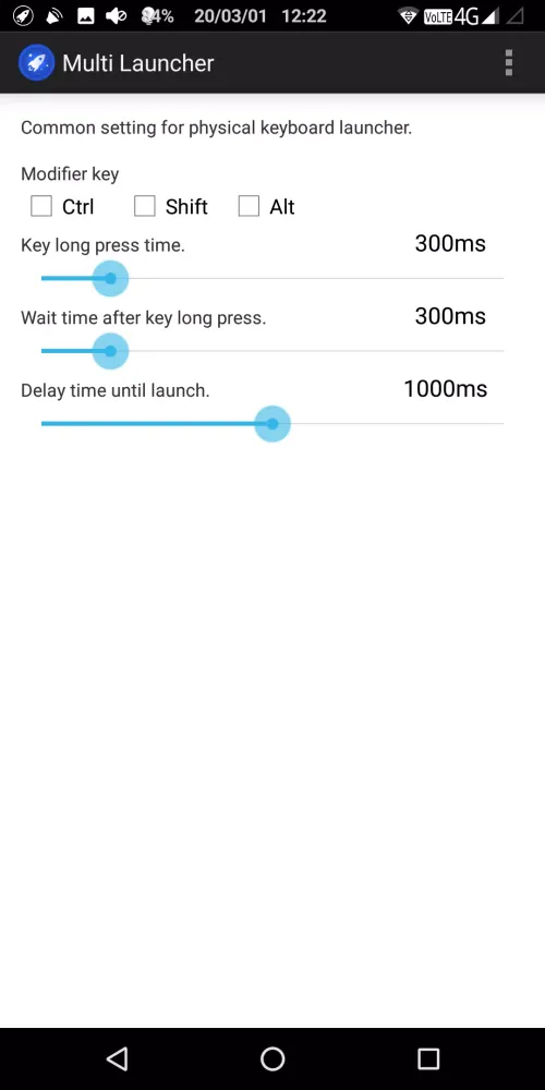 Скриншоты Screen-less launchers