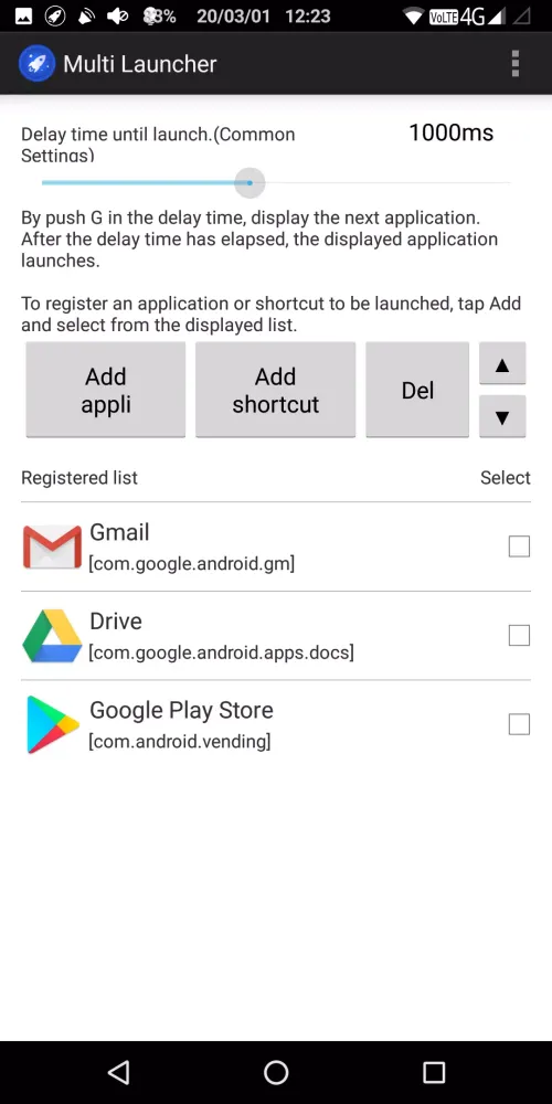 Скриншоты Screen-less launchers