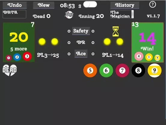 JPA 9BALL SCORE iPad  स्क्रीनशॉट