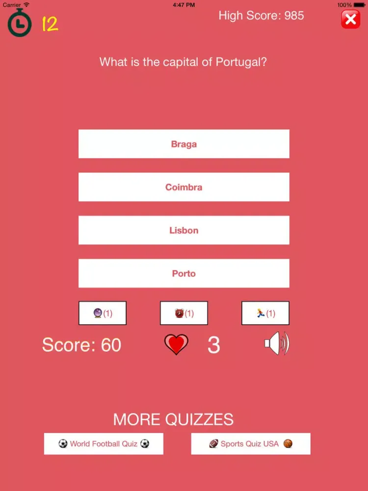 Capturas de tela do The Quiz - General Knowledge Trivia iPad 