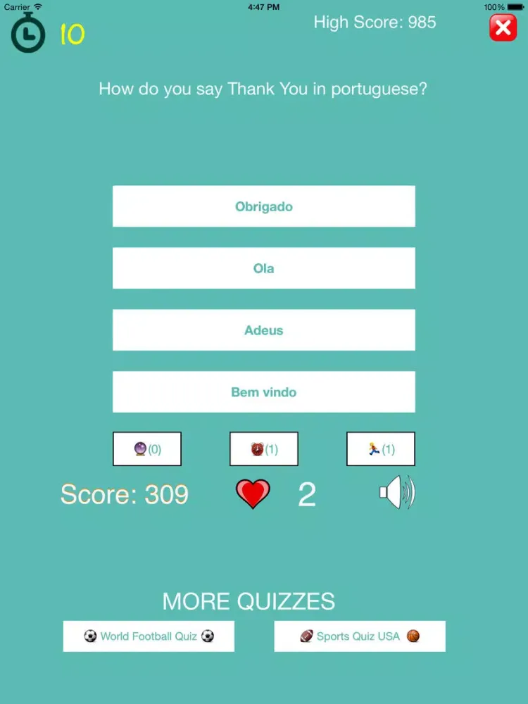 Capturas de tela do The Quiz - General Knowledge Trivia iPad 